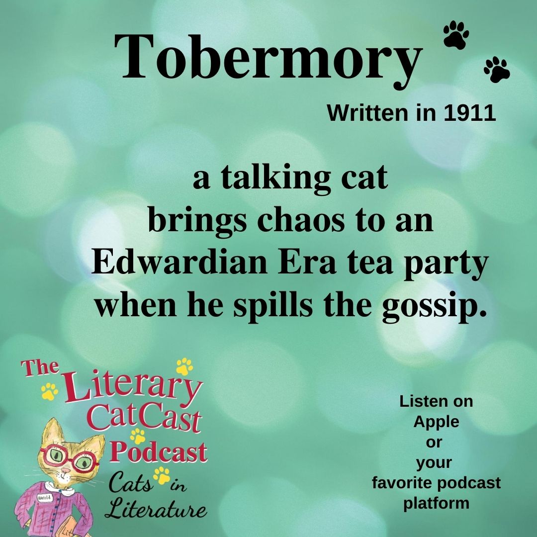 Ad card for the episode Tobermory on The Literary Catcast Podcast