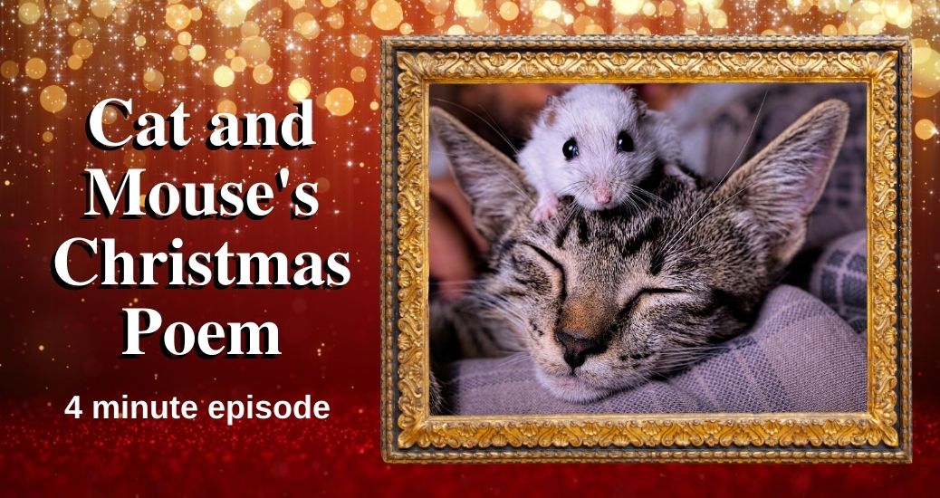 Website Banner for the episode Cat and Mouse's Christmas Poem on The Literary Catcast Podcast