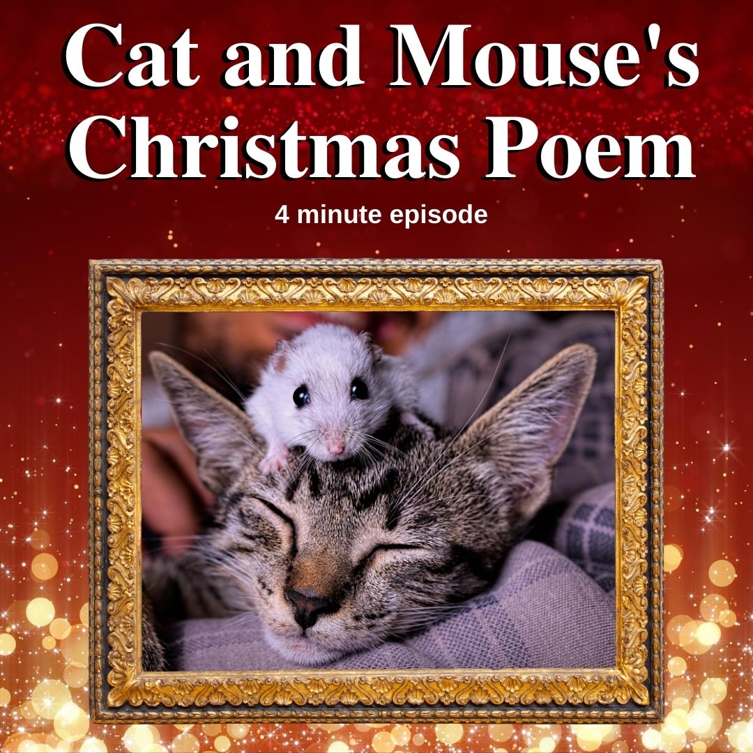 Featured pic for the episode Cat and Mouse's Christmas Poem on The Literary Catcast Podcast