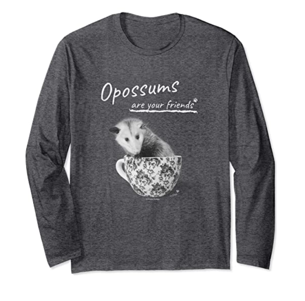 Opossums Are Your Friends T-Shirt by Phebe Phillips on Amazon