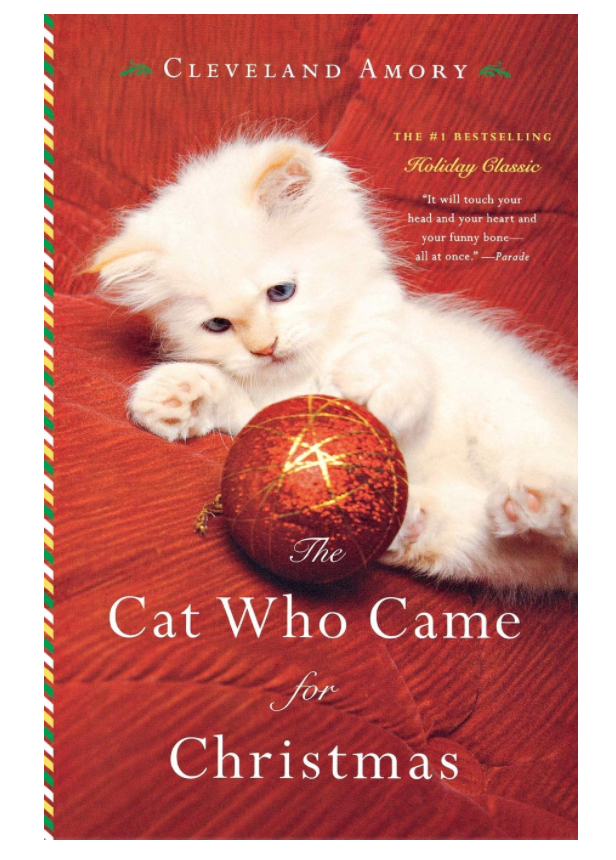 The cover of the book, The Cat Who Came for Christmas